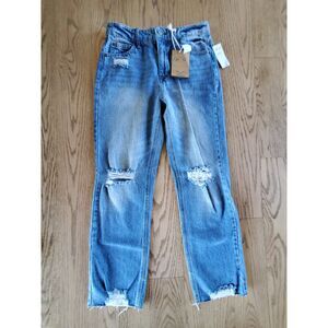 Hippie Denim Women's 27/5 90's Straight Light Wash Jeans NWT New